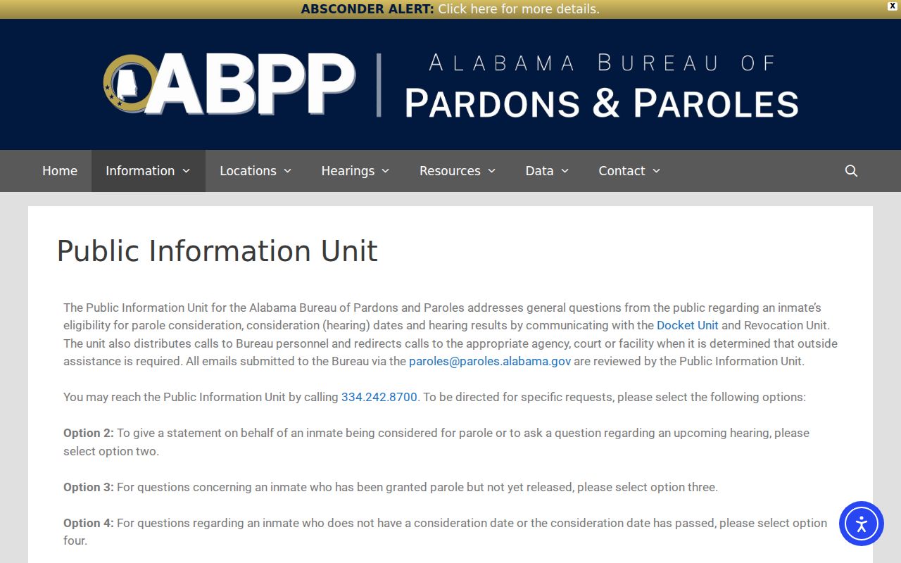 Pine Hill criminal records parole public information channel